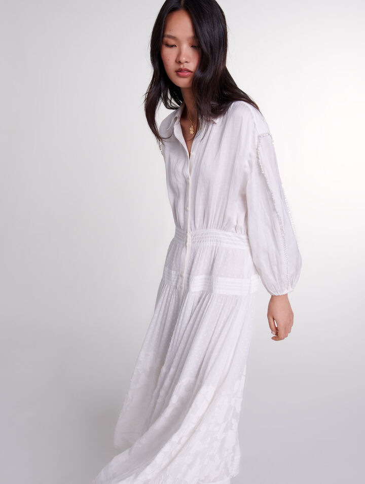 Cotton patchwork maxi dress