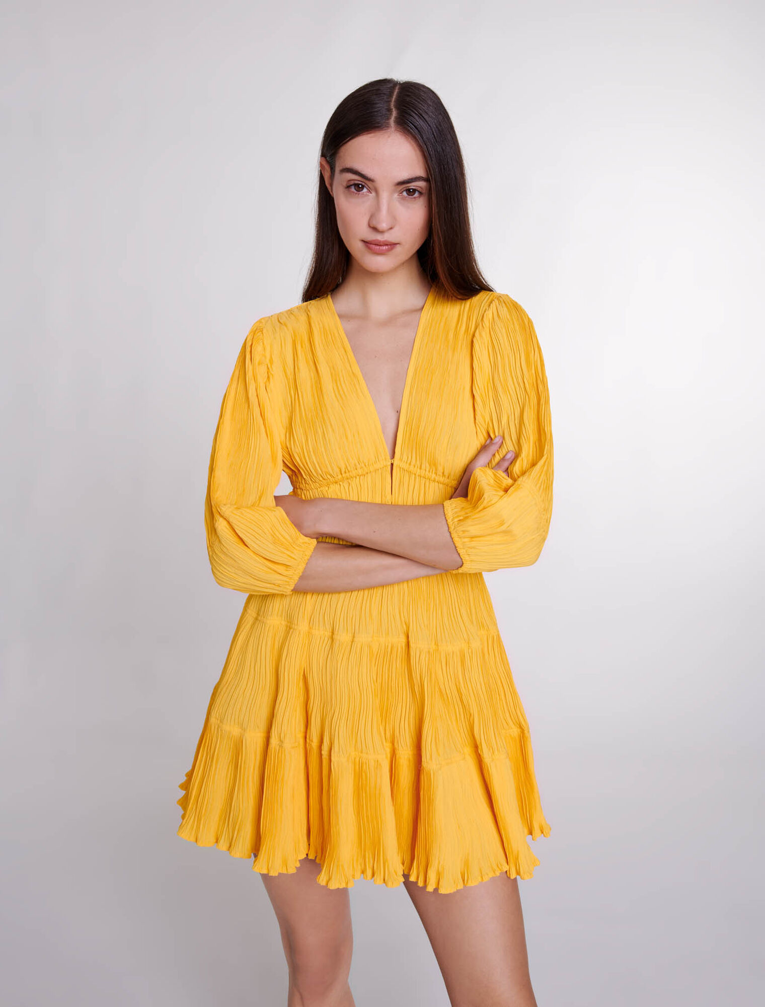 Ruched short dress