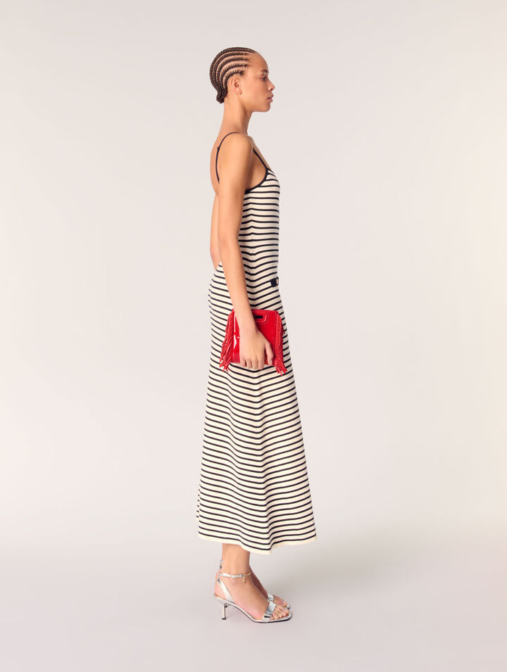 Rib knit maxi dress