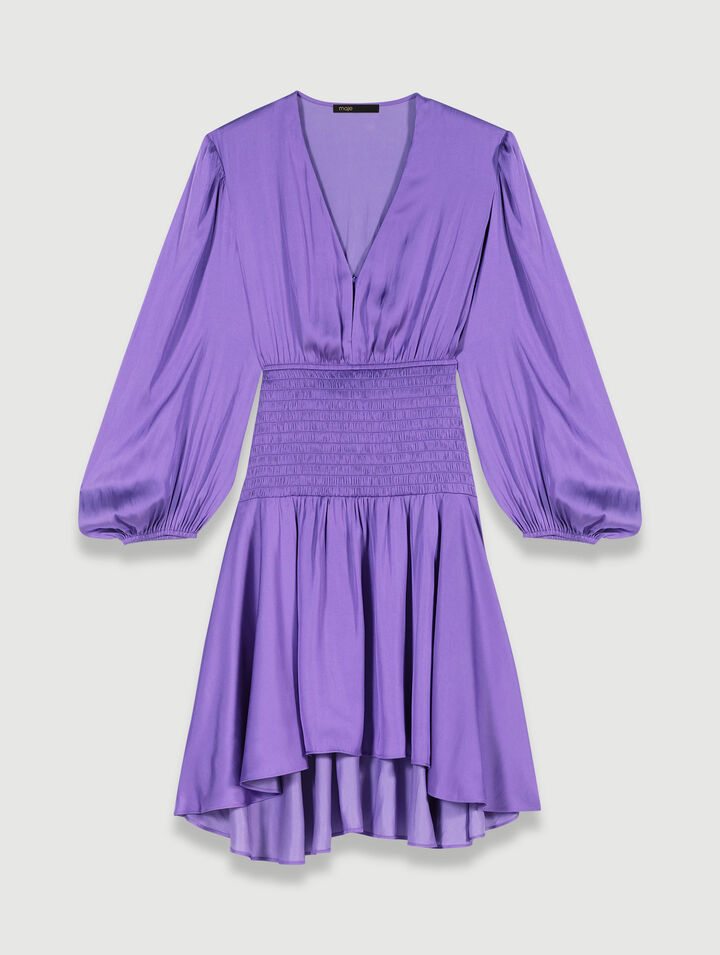 Short satin dress