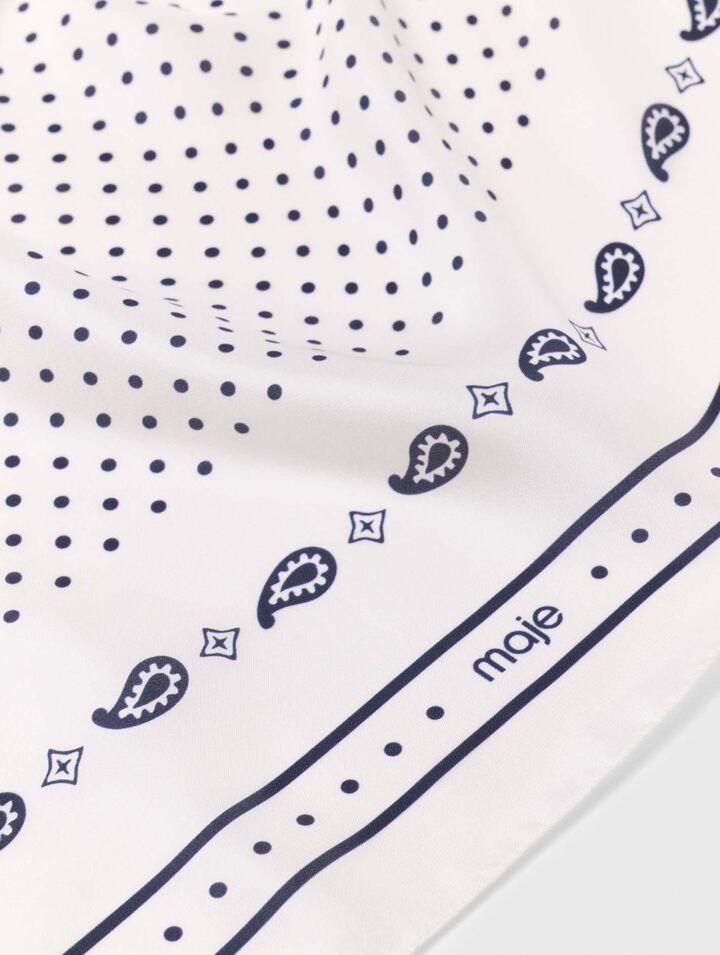 90x90 printed silk scarf