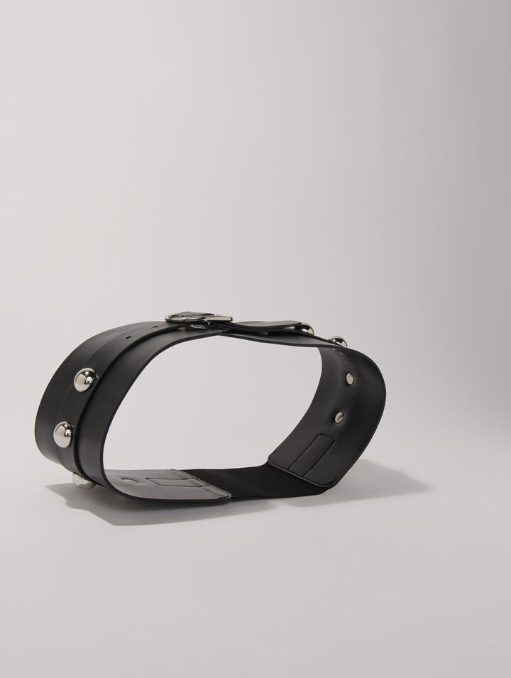 Leather corset belt