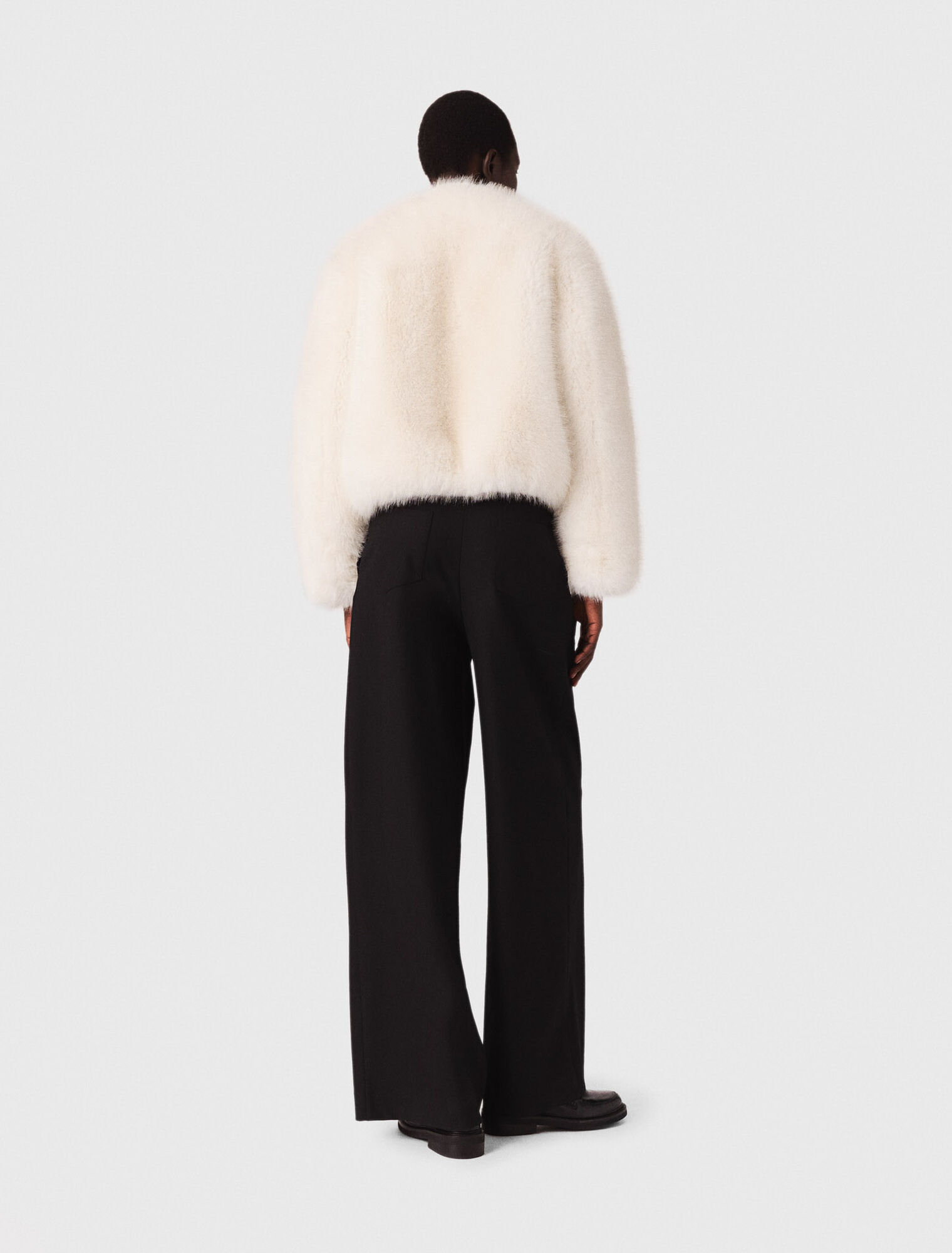 Wide-leg suit trousers