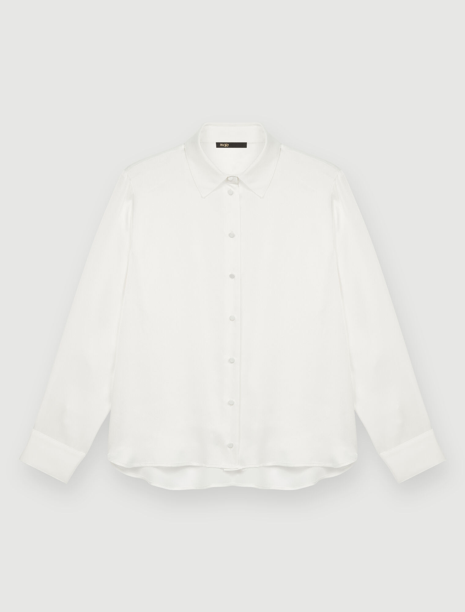 White silk shirt