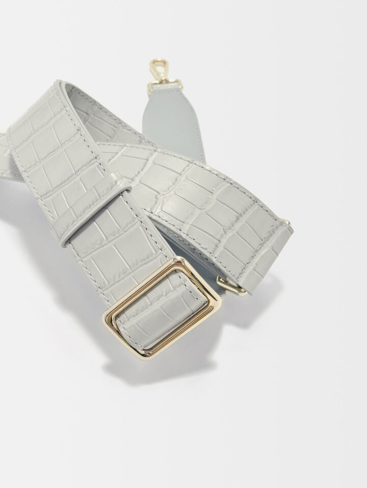 Leather shoulder strap