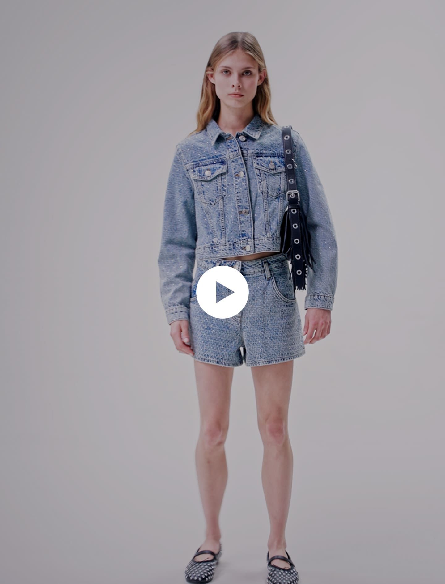 Diamond jean shorts sale
