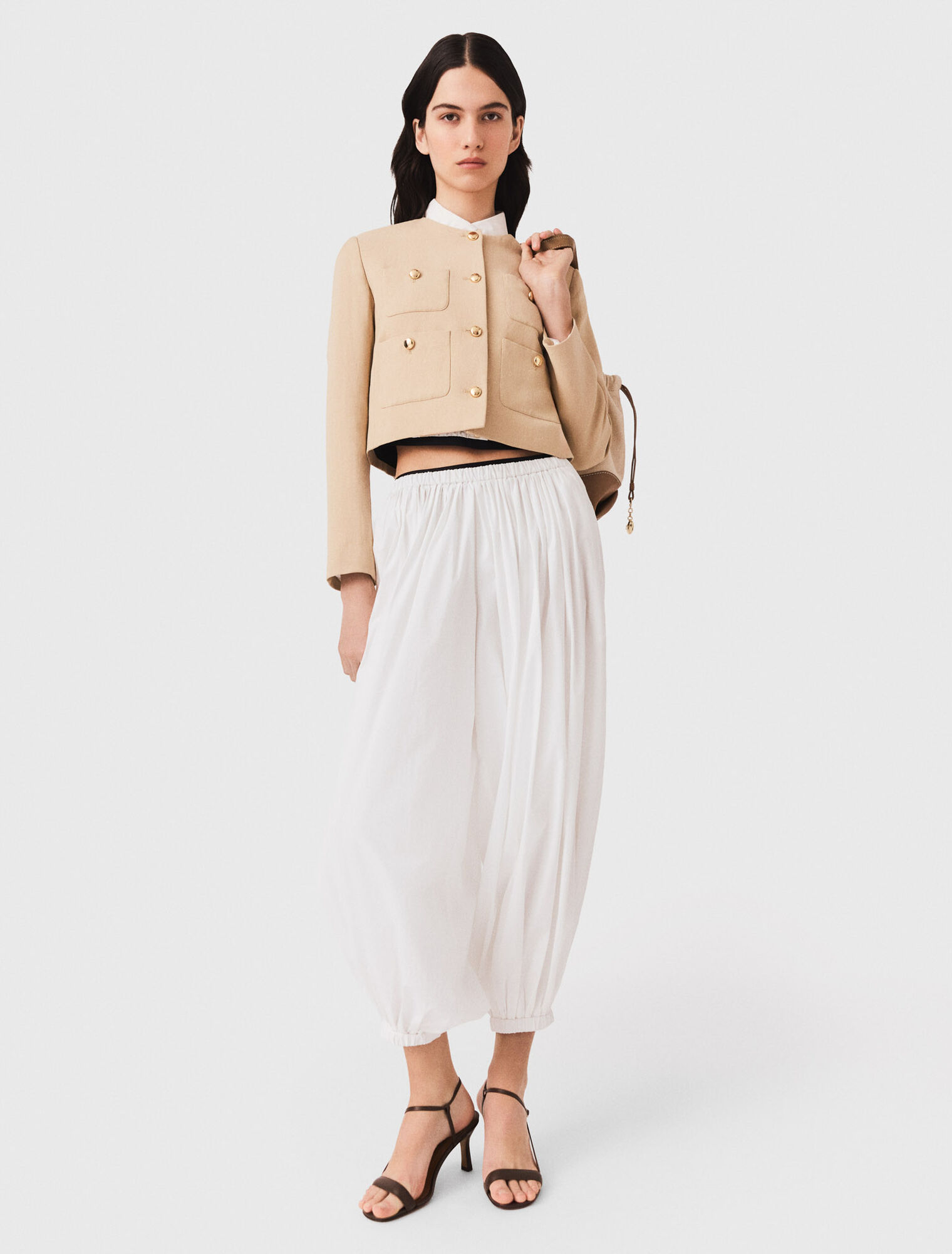Harem cotton trousers