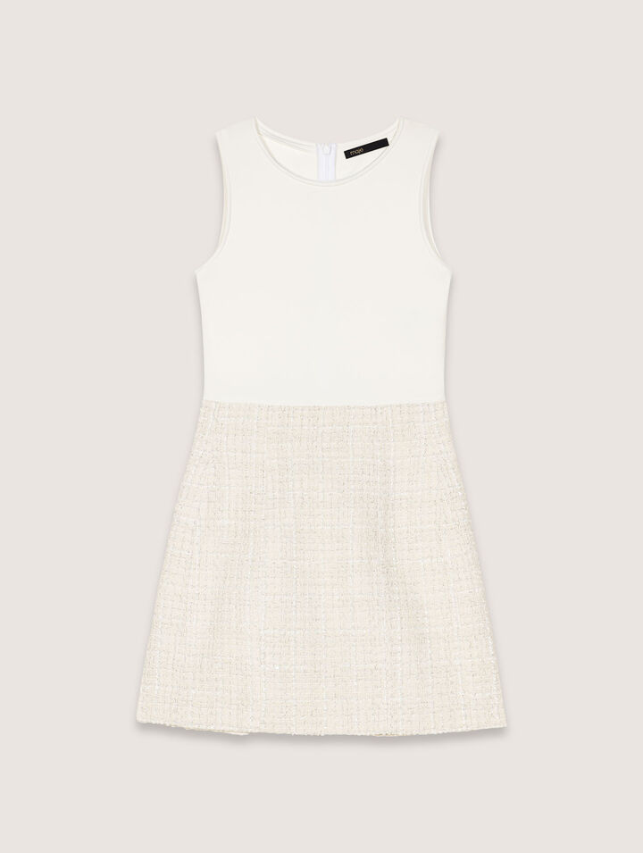 Tweed 2-in-1 short dress
