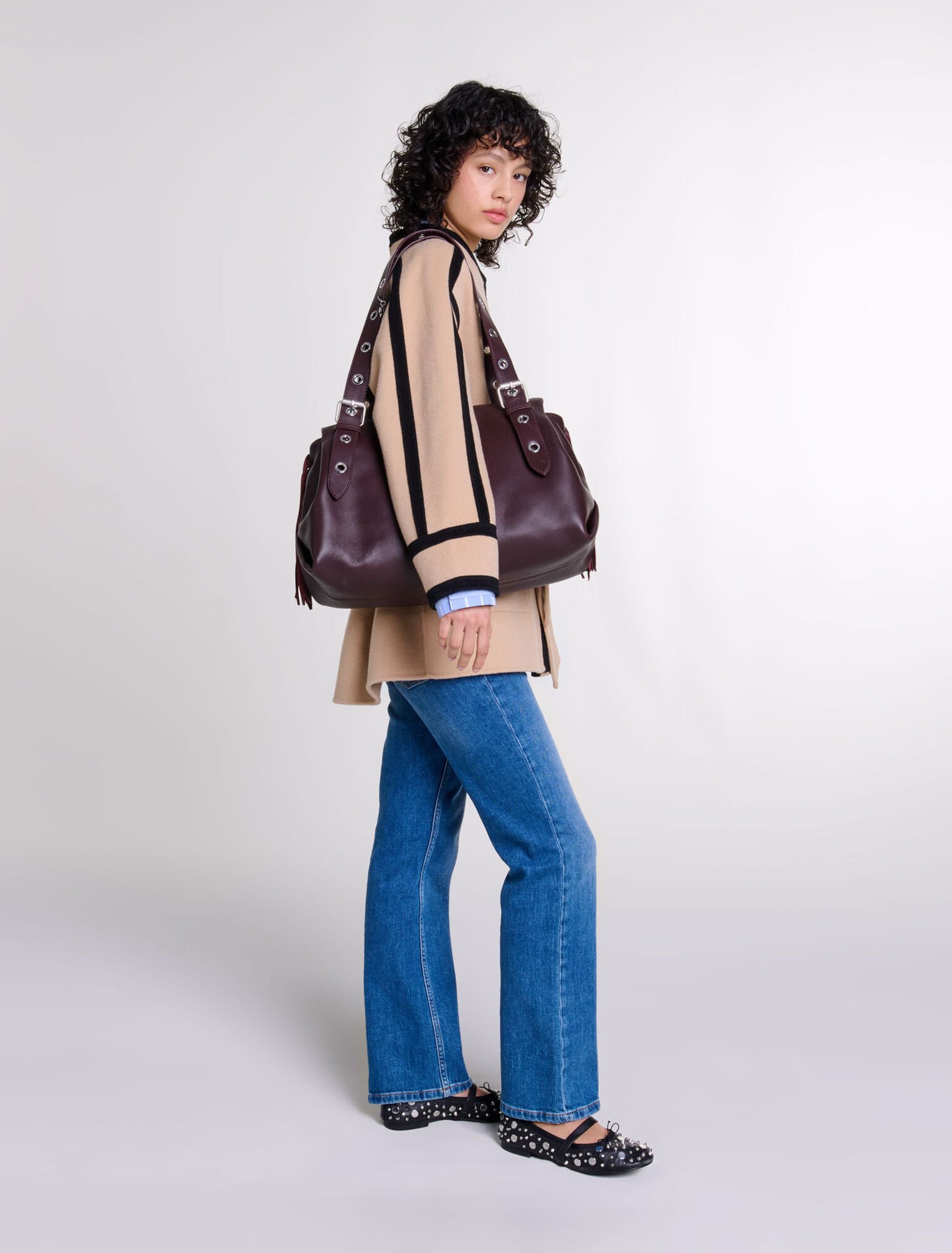Short two-tone coat