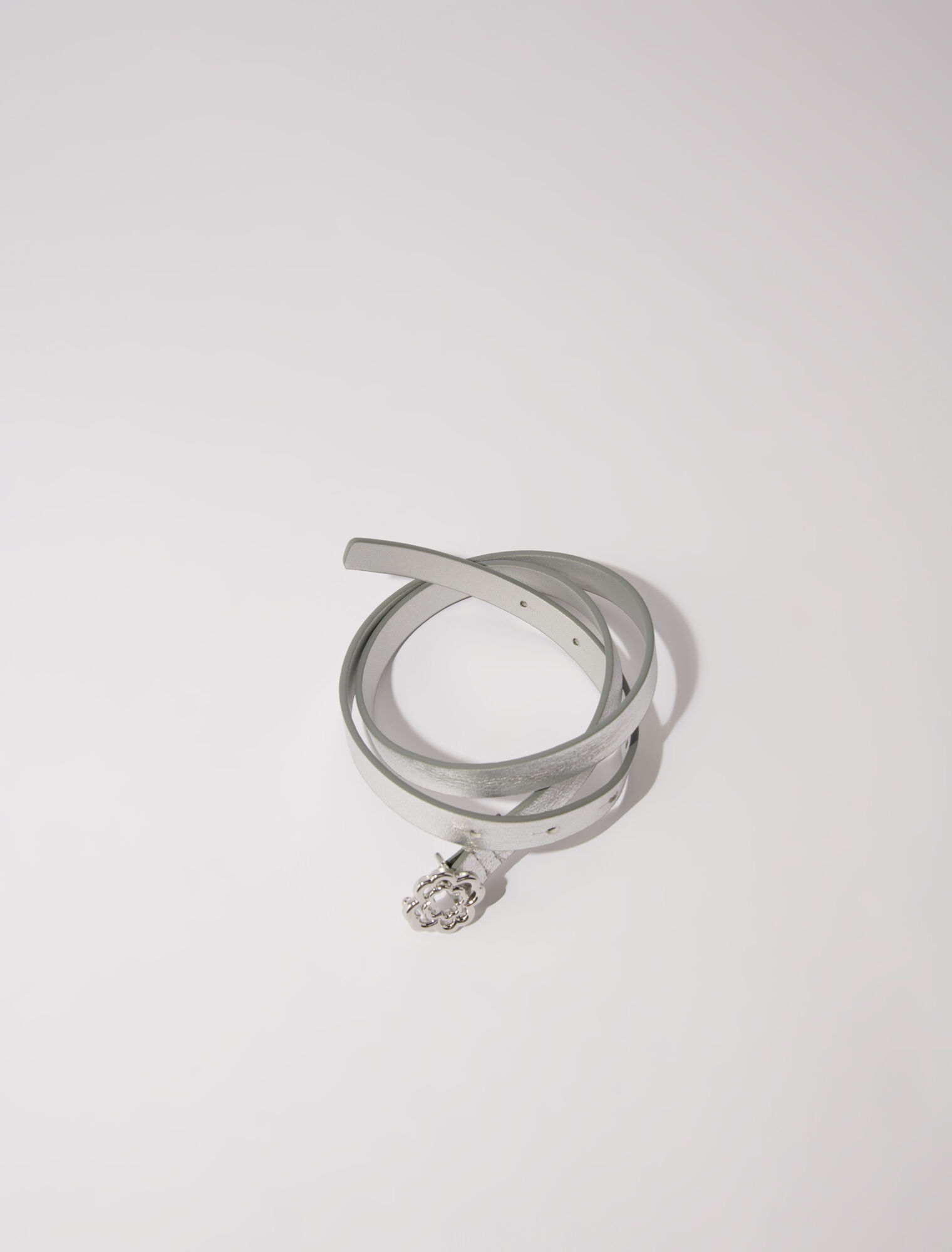 Slim belt with Clover buckle