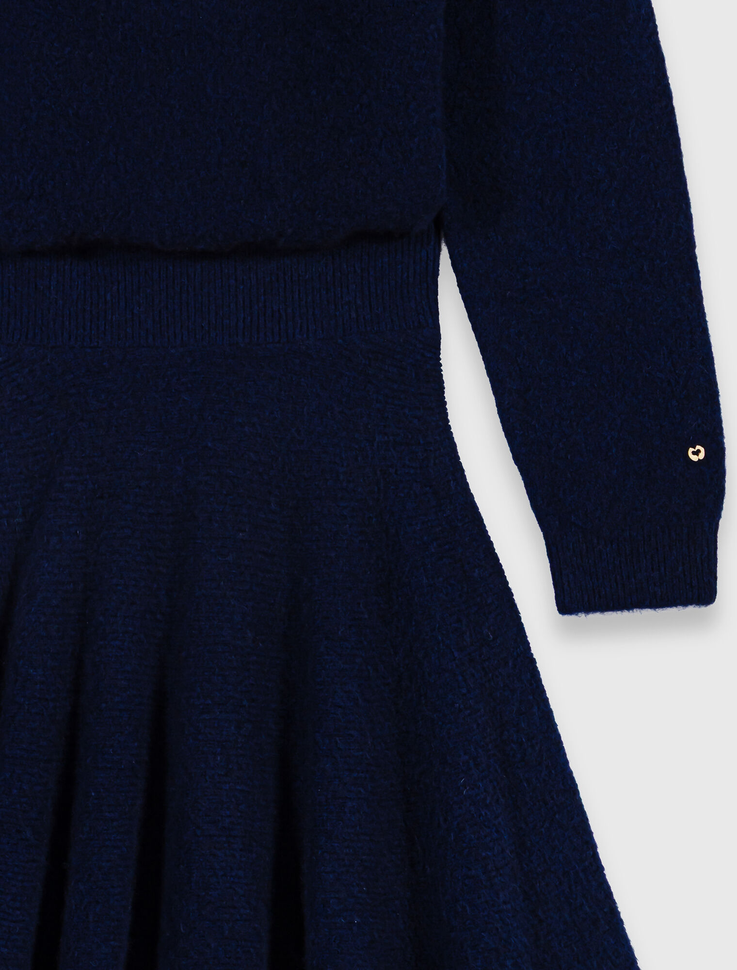 Short yak blend dress