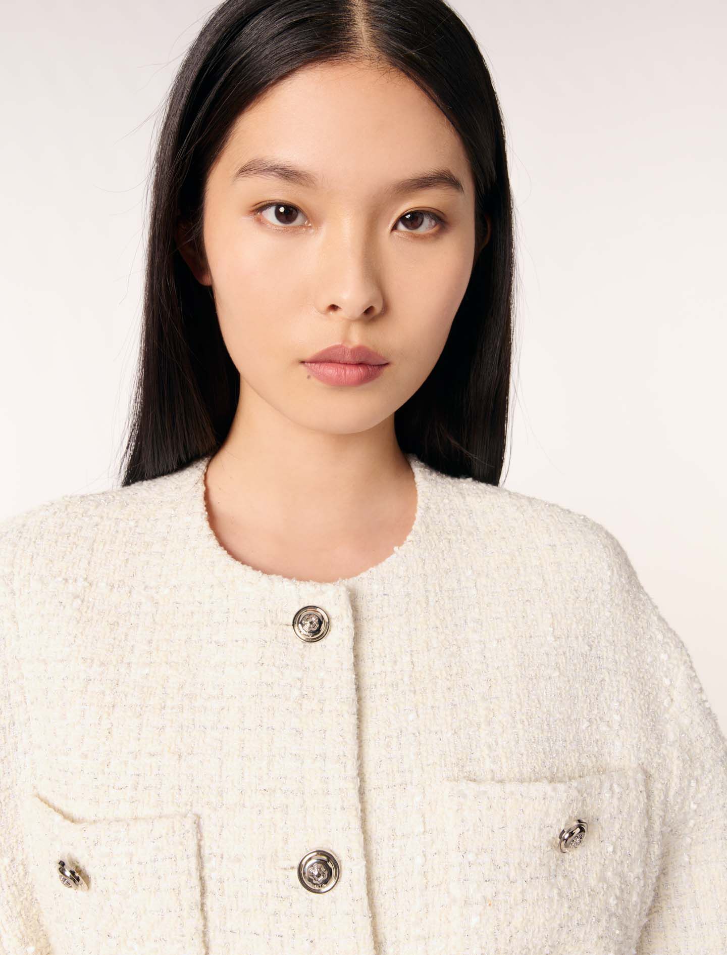 mideal マイディール design tweed over jacket Tweed jacket - MD'M
