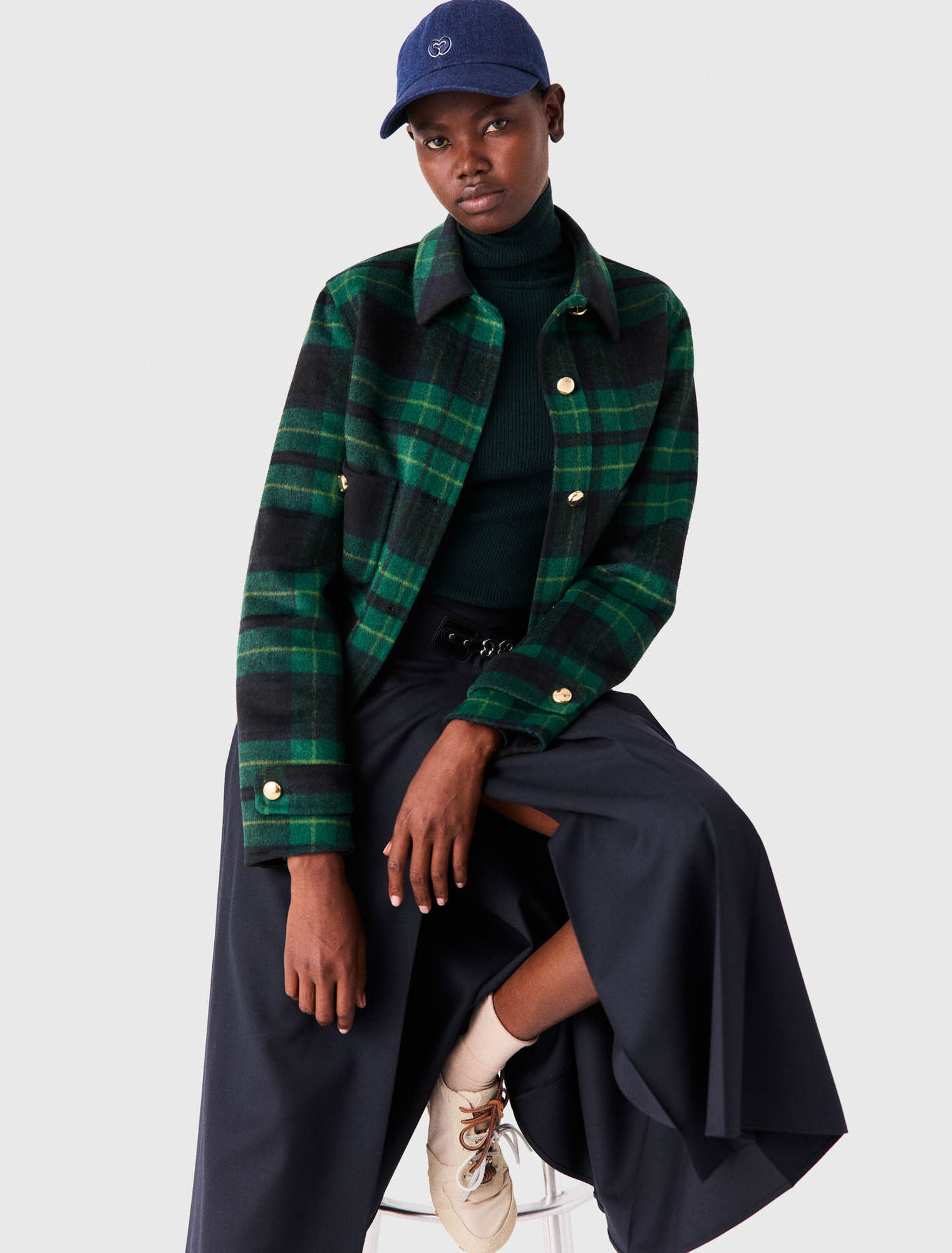 Reversible faux leather jacket
