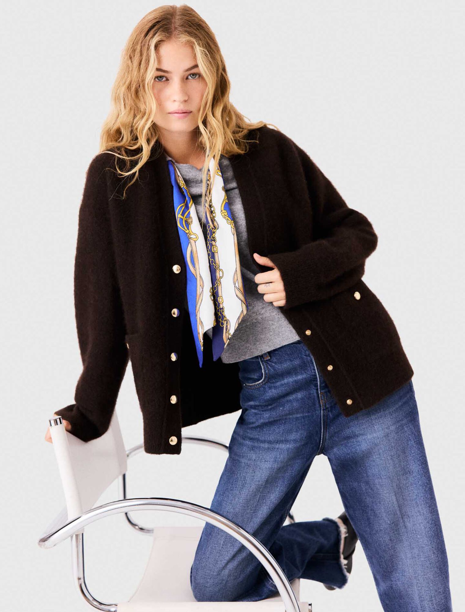 Longline yak cardigan