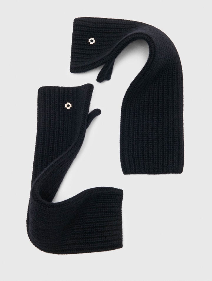 Wool and cashmere mittens