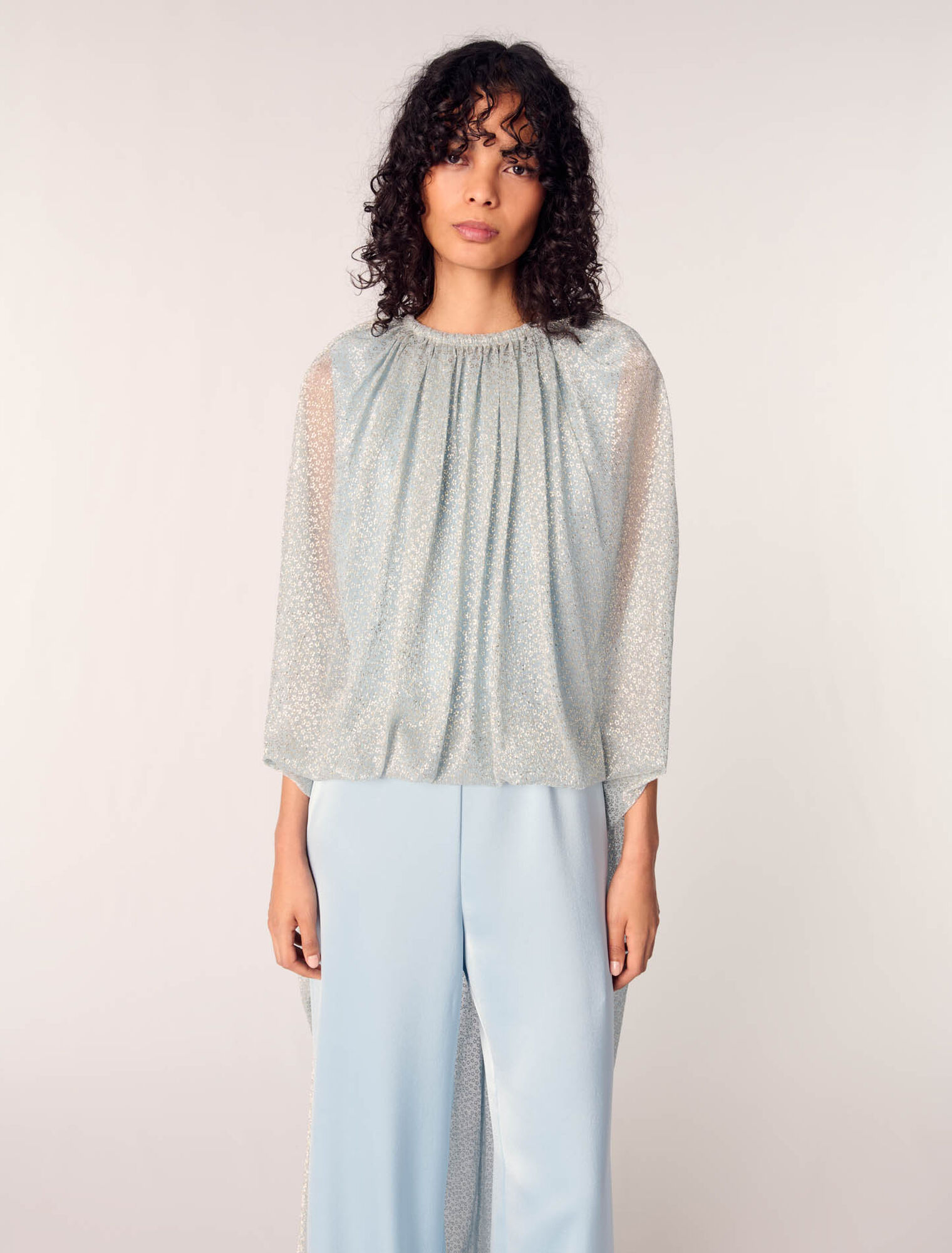 2-in-1 lurex jumpsuit