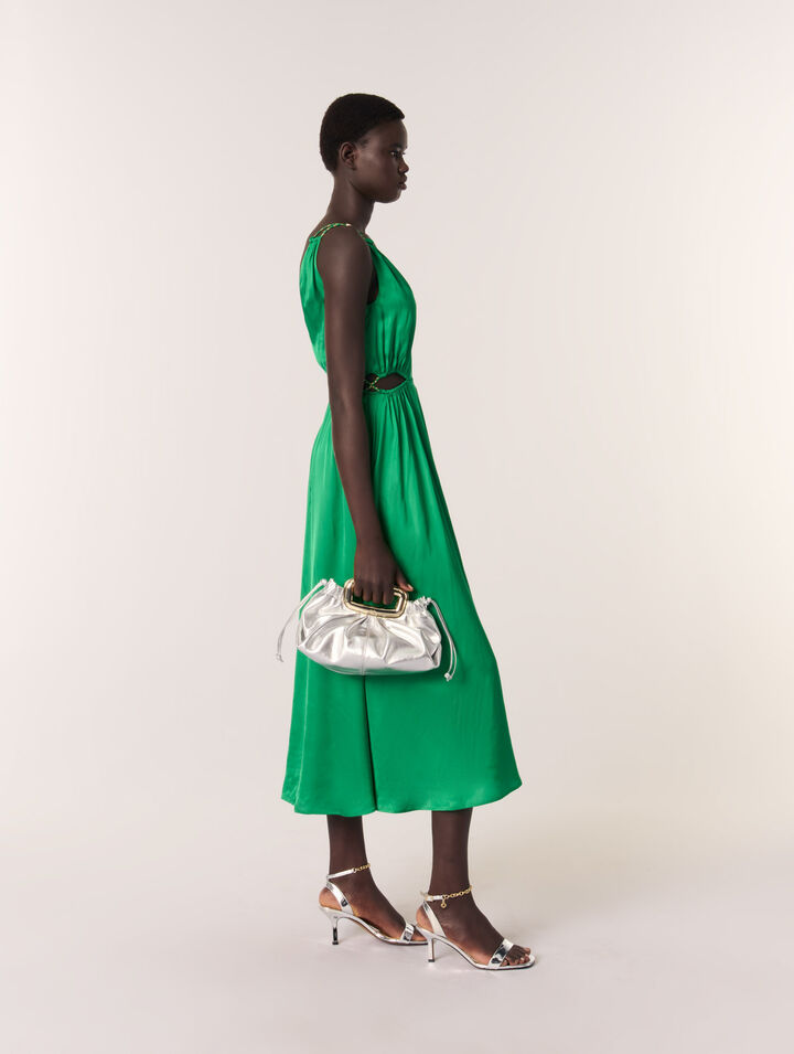 Satin-look maxi dress