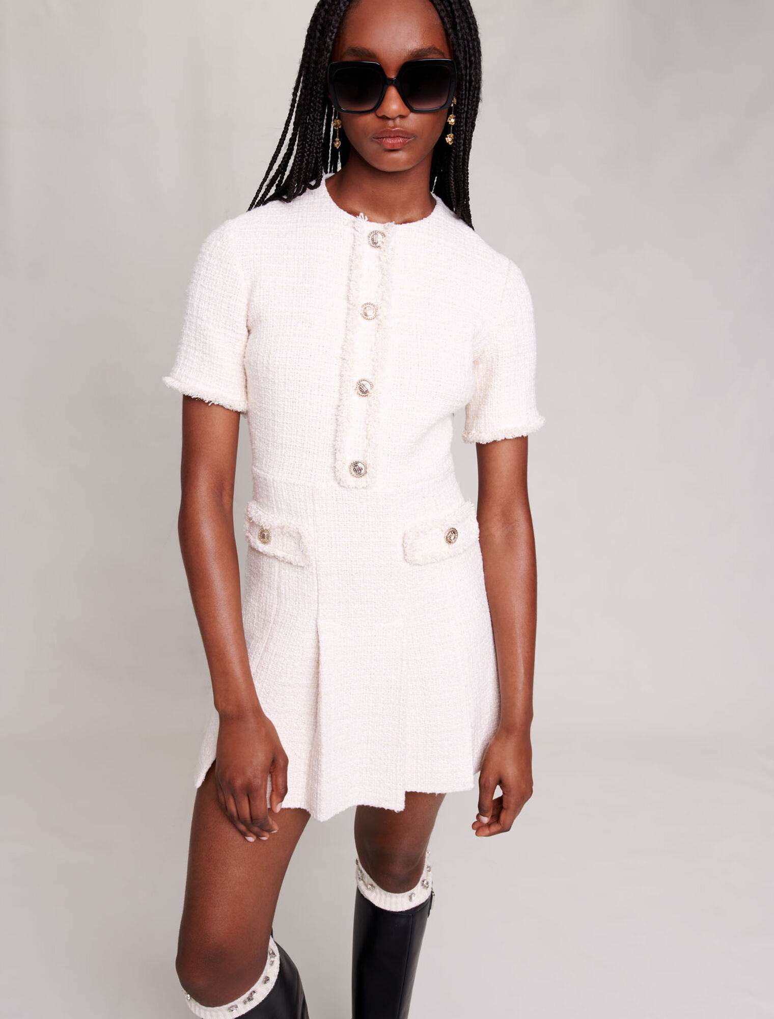 Short tweed dress
