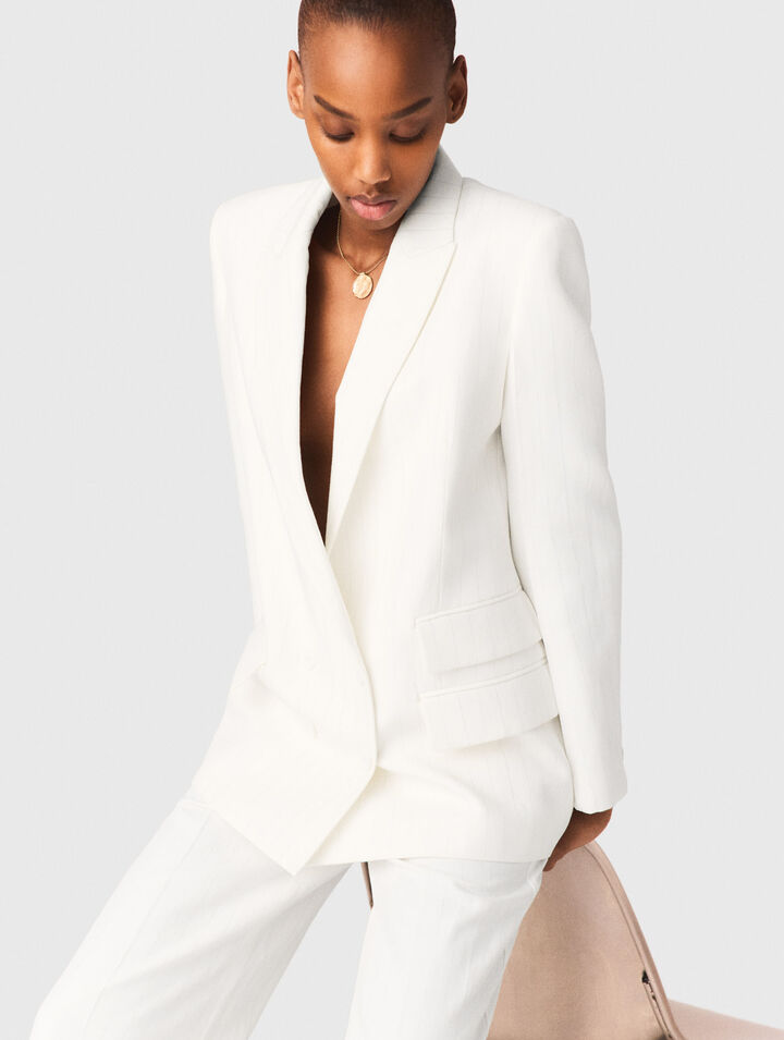 Double-breasted suit jacket