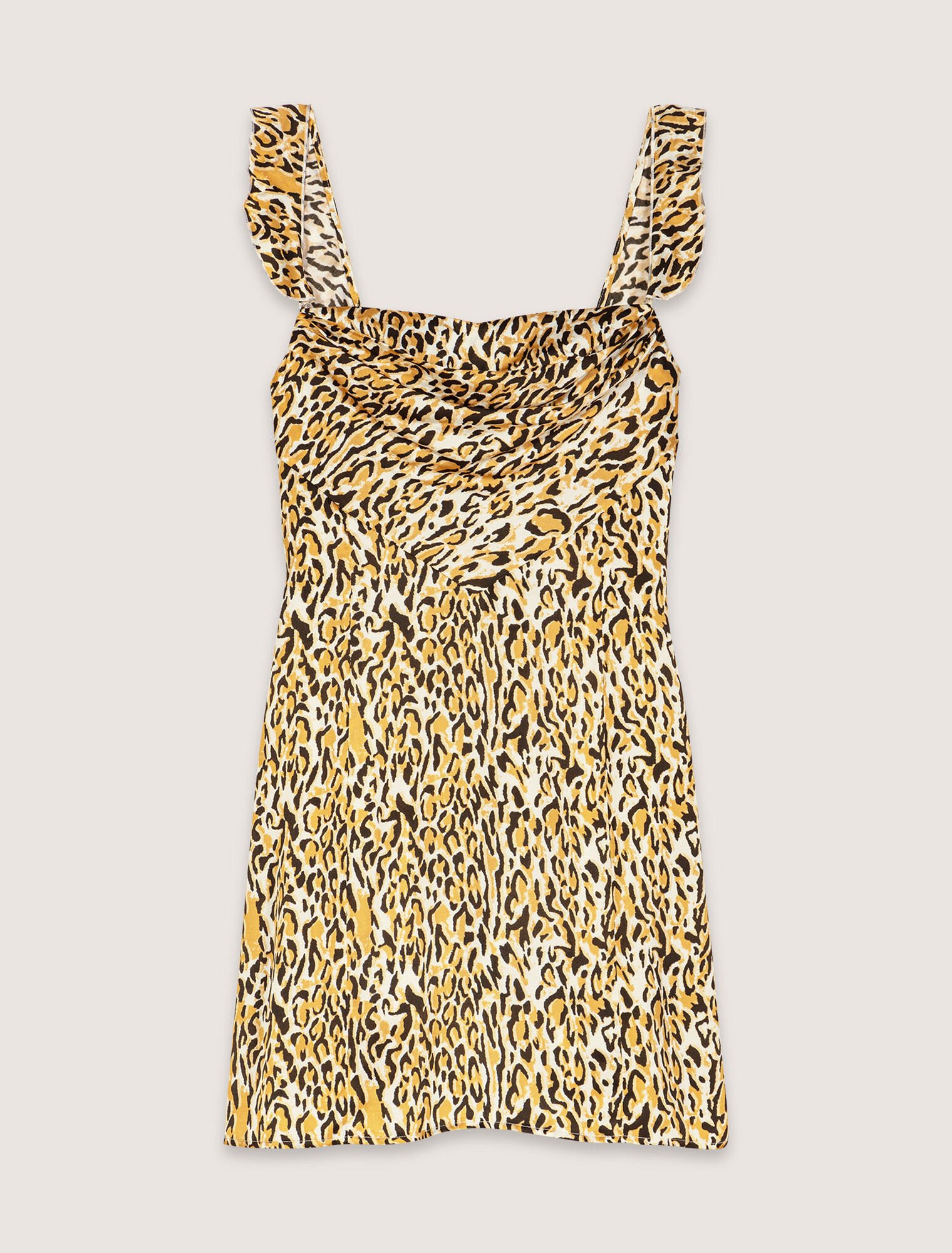 Leopard print short dress
