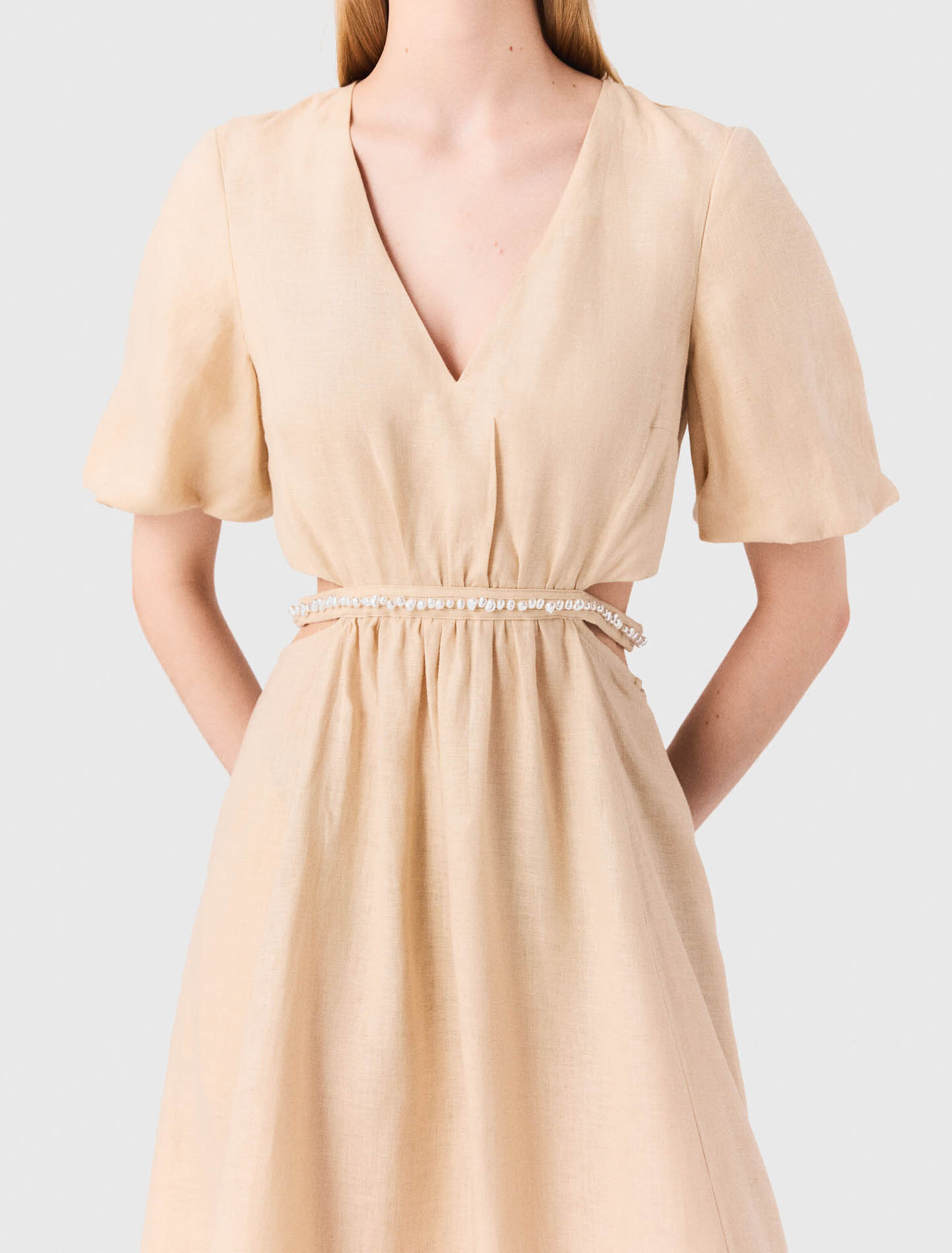Linen maxi dress