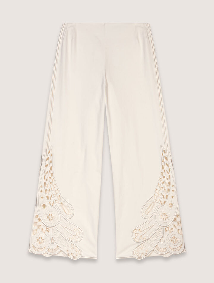 Embroidered trousers