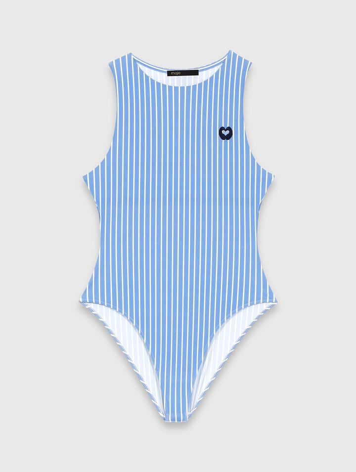Striped bodysuit