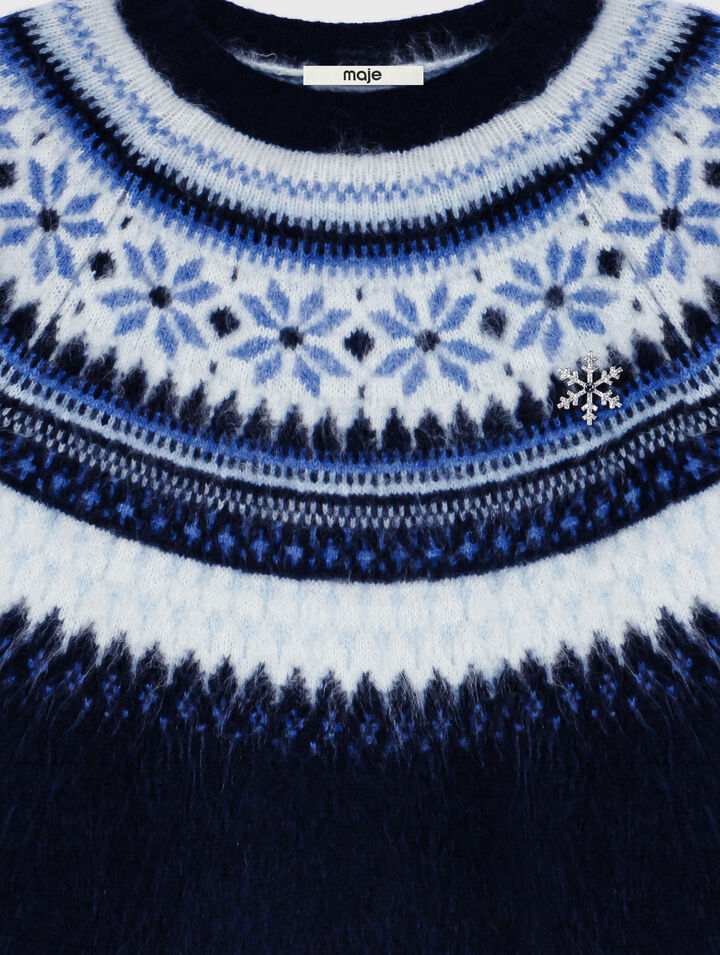 Jacquard knit jumper