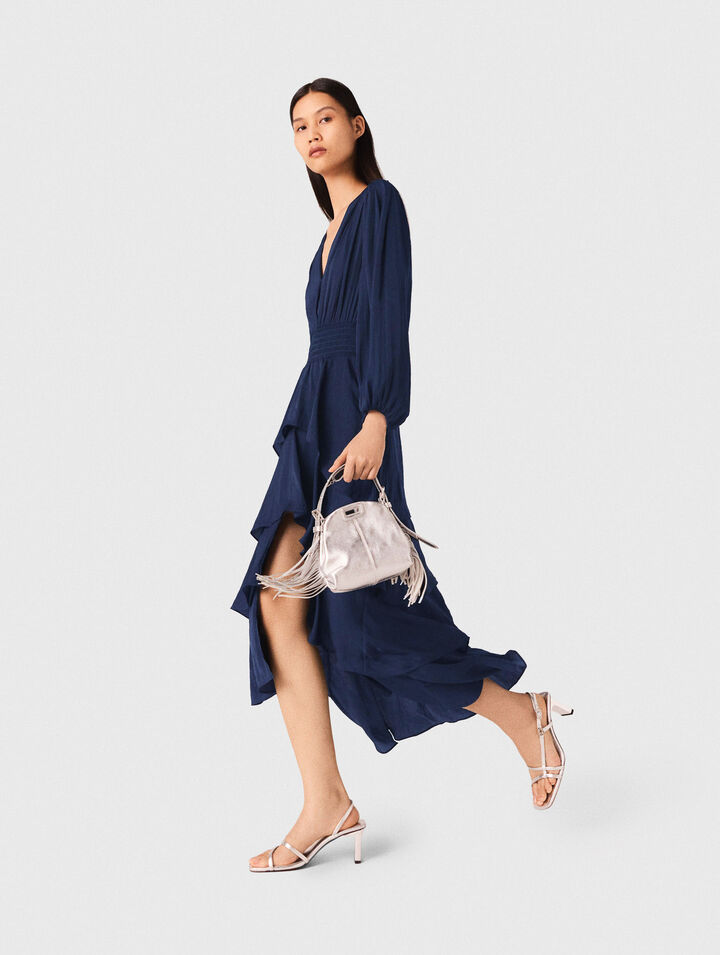 Ruffled maxi dress