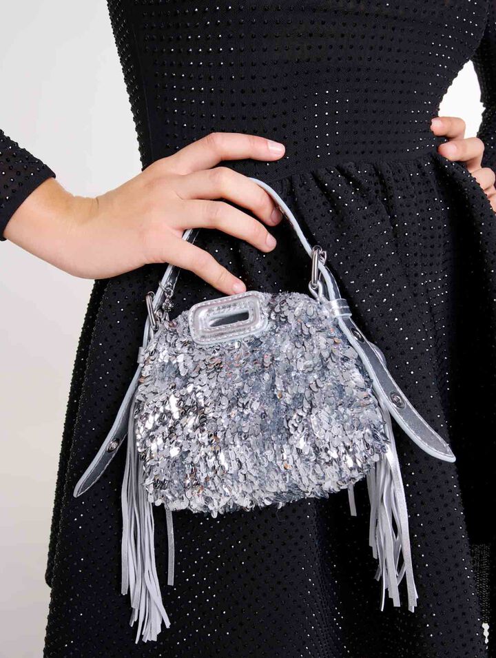 Miss M Nano bag with silver sequins