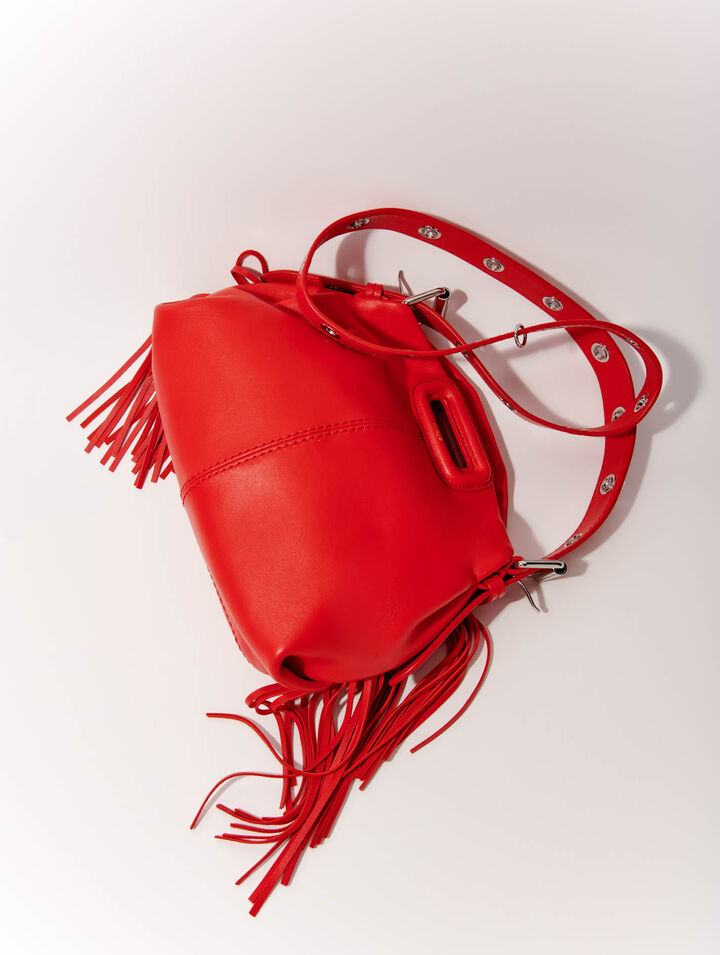 Plain leather mini Miss M bag