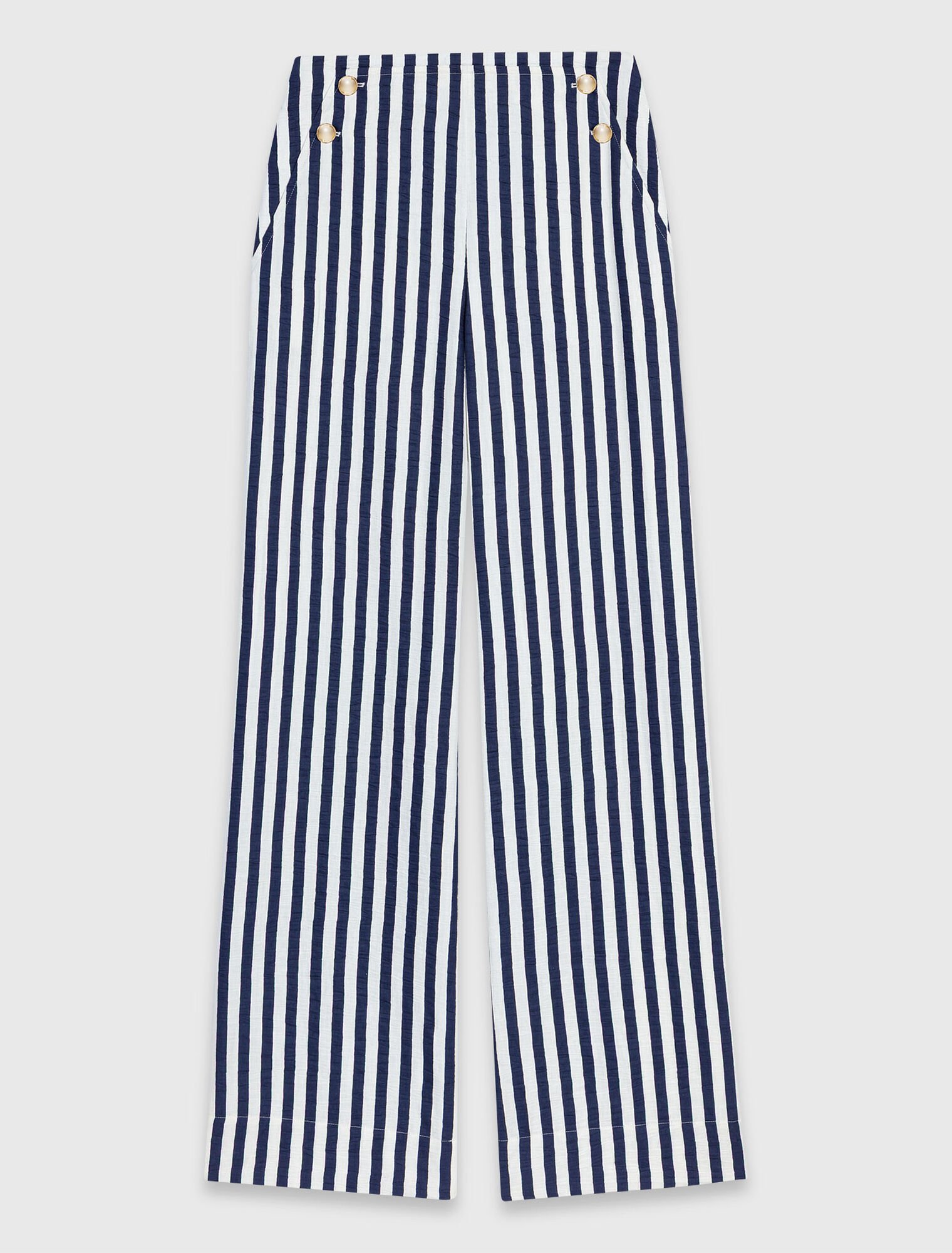 Linen blend sailor trousers