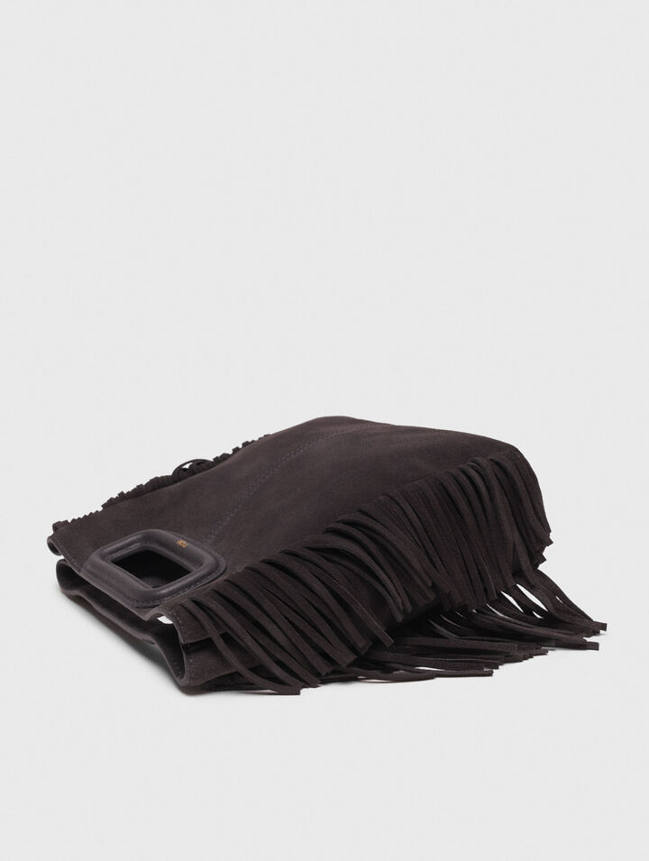 M bag in suede leather