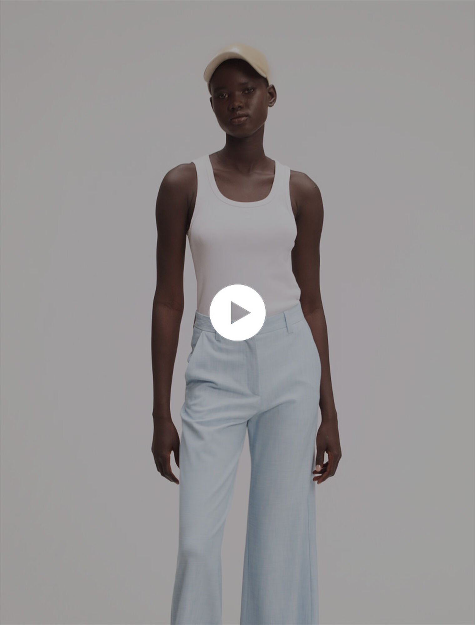 Wide-leg suit trousers