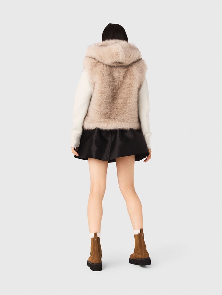 Short faux fur jacket