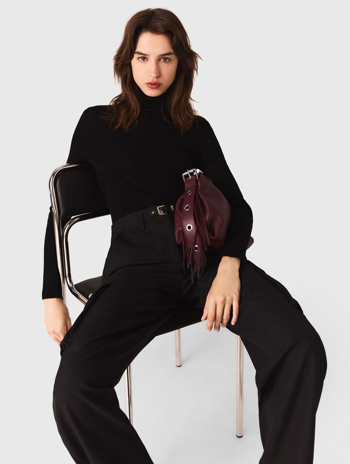 Second-skin high-neck jumper