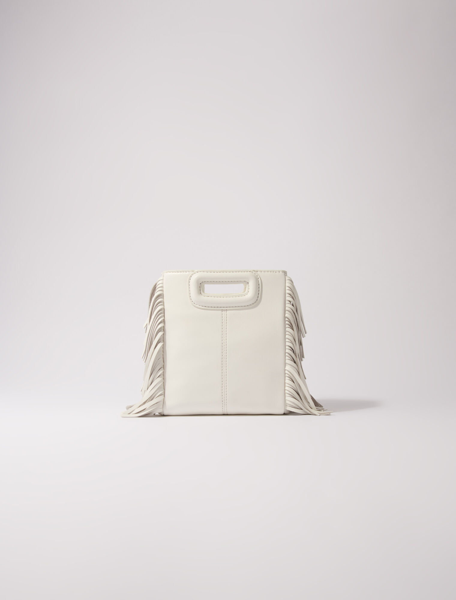 M mini leather bag with diamantés