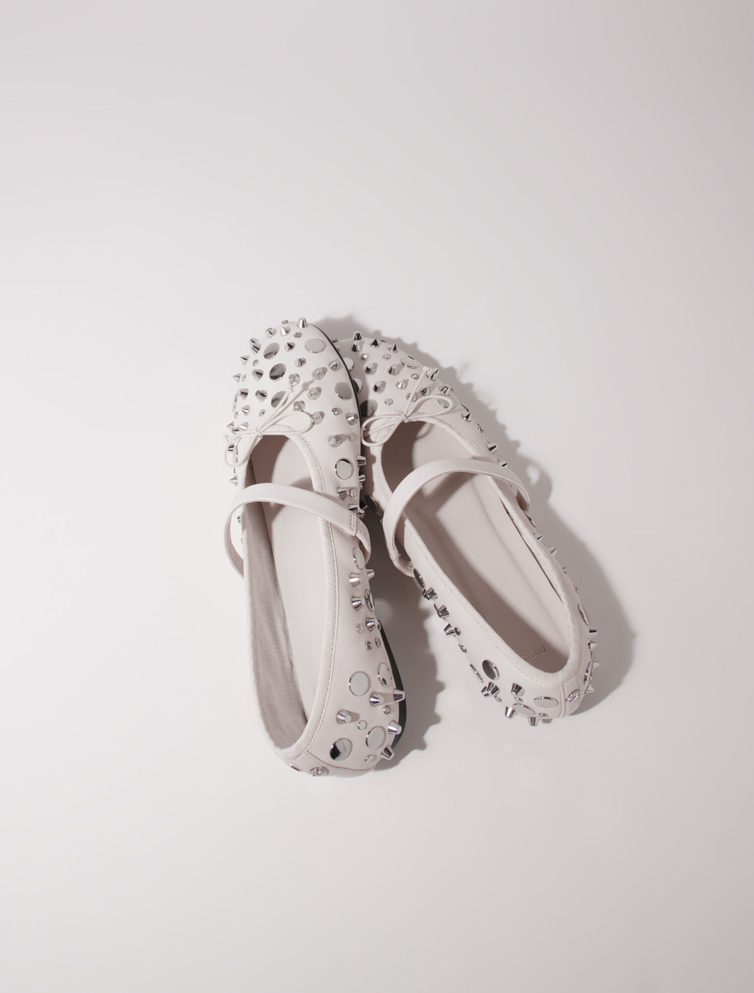 Studded ballet flats