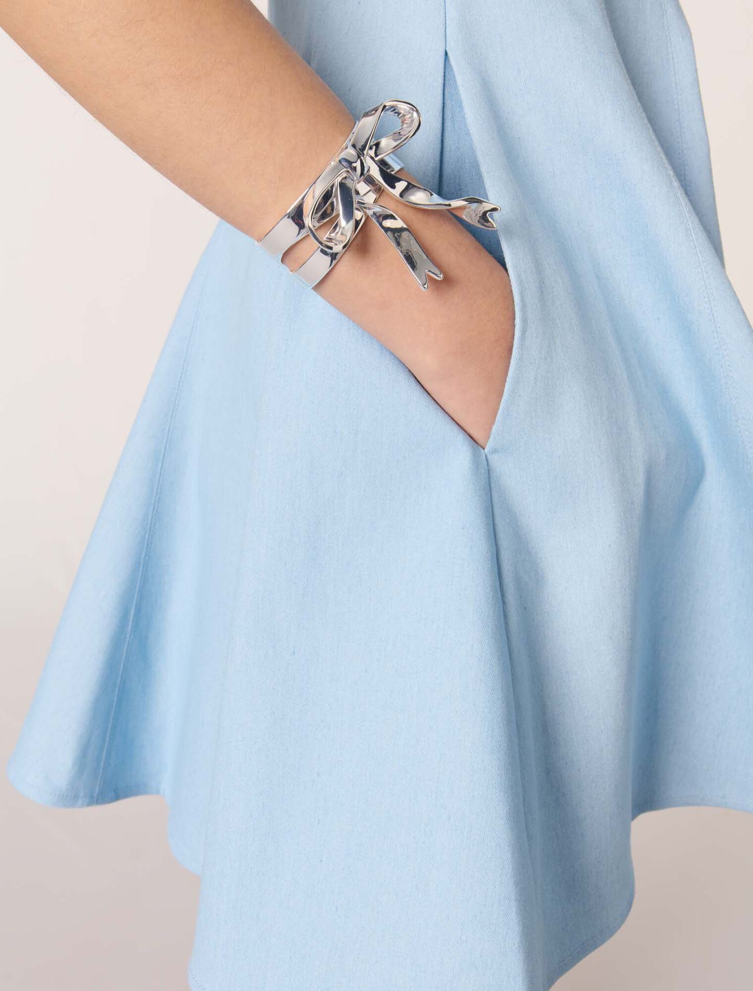 Short flared cotton dress