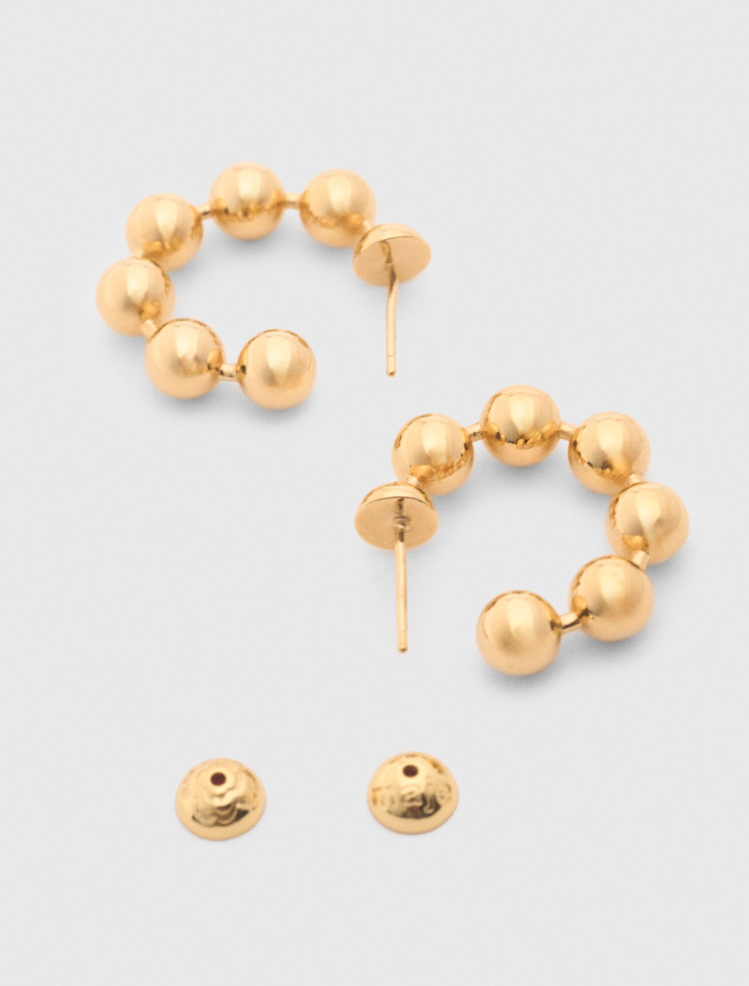 Sphere hoop earrings