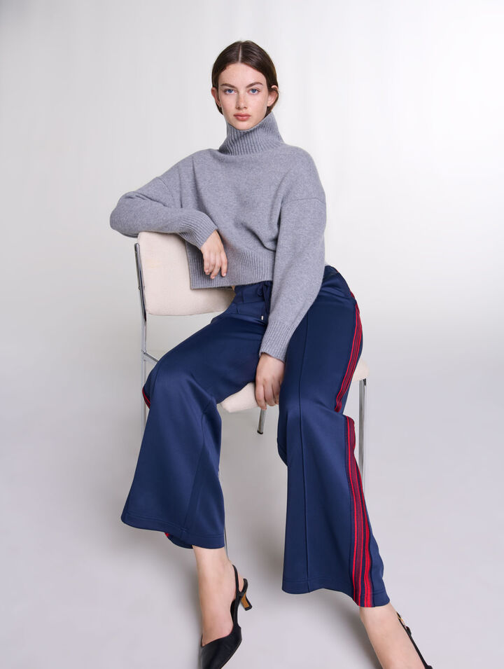 Striped trousers
