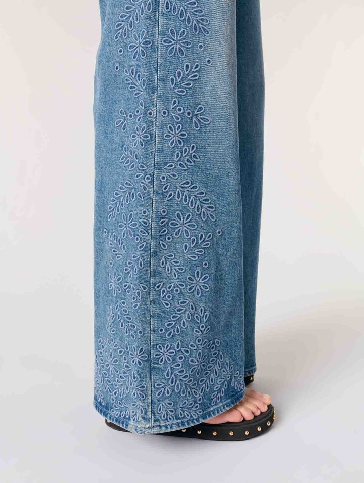 Embroidered jeans