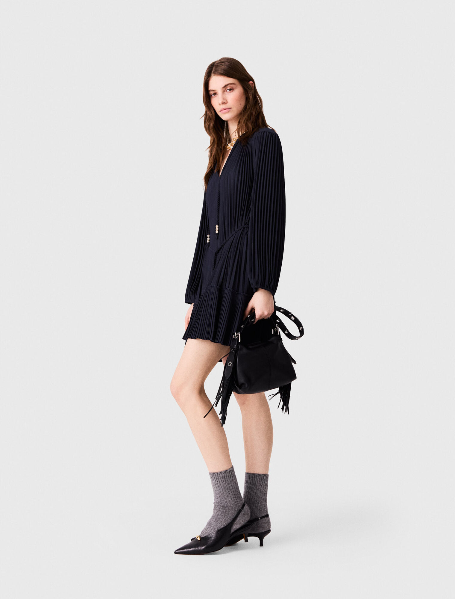 Short pleated dress