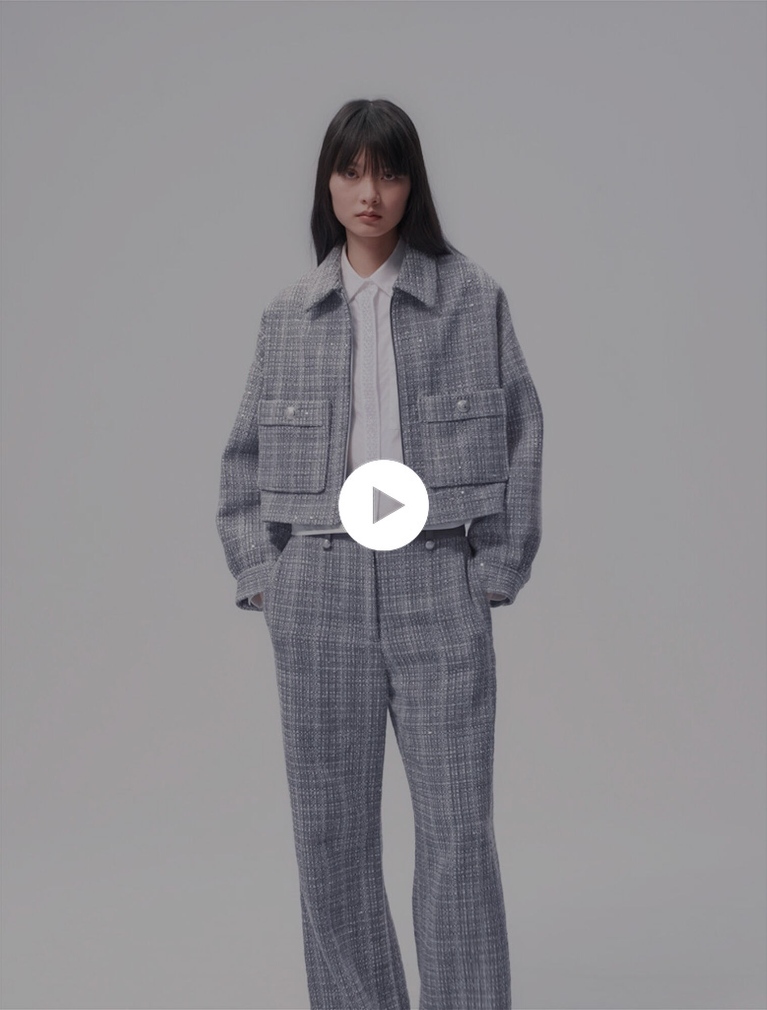 Short tweed jacket