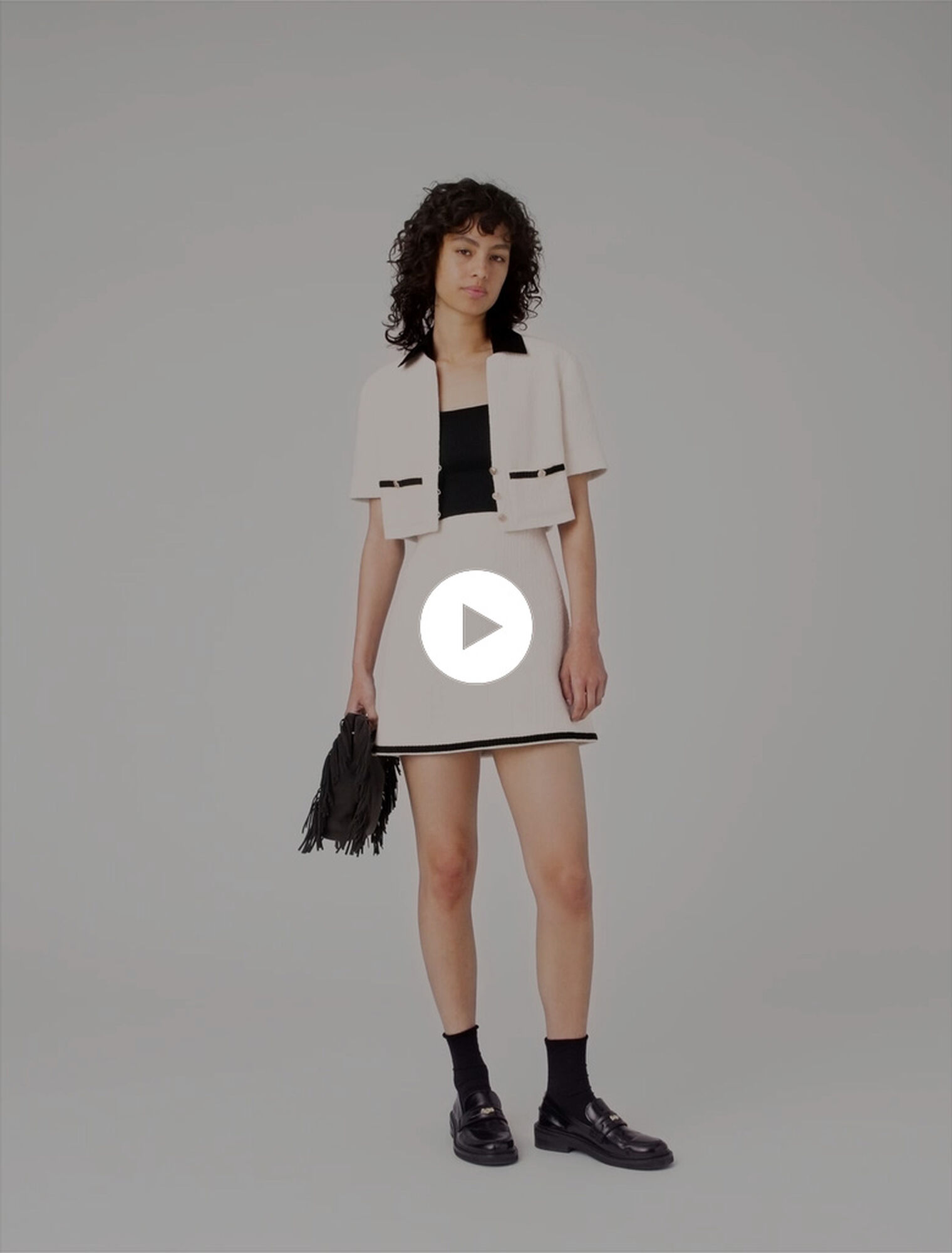 2-in-1 tweed dress