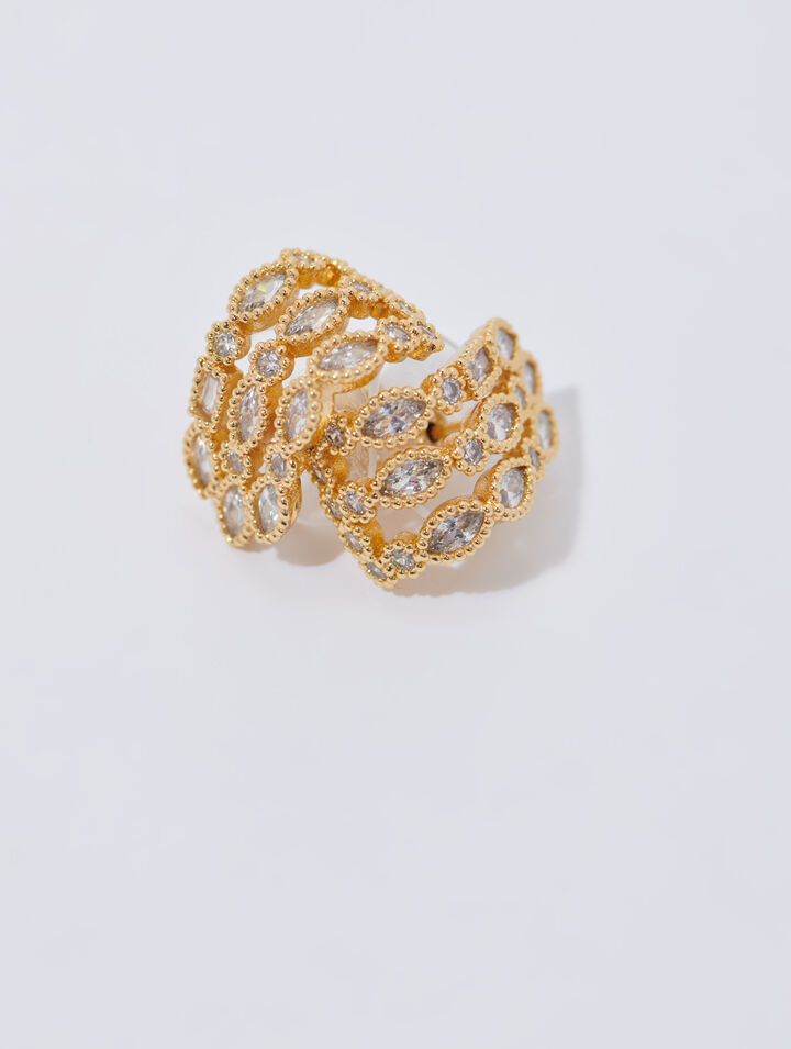 Rhinestone earrings