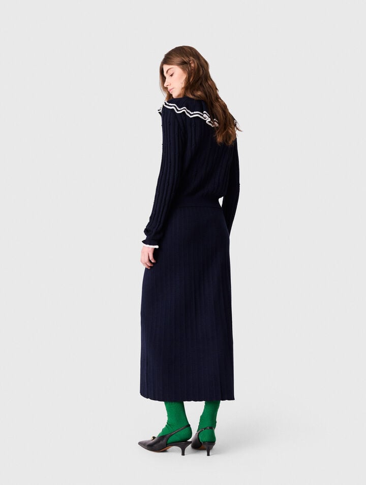 Layered cape cardigan