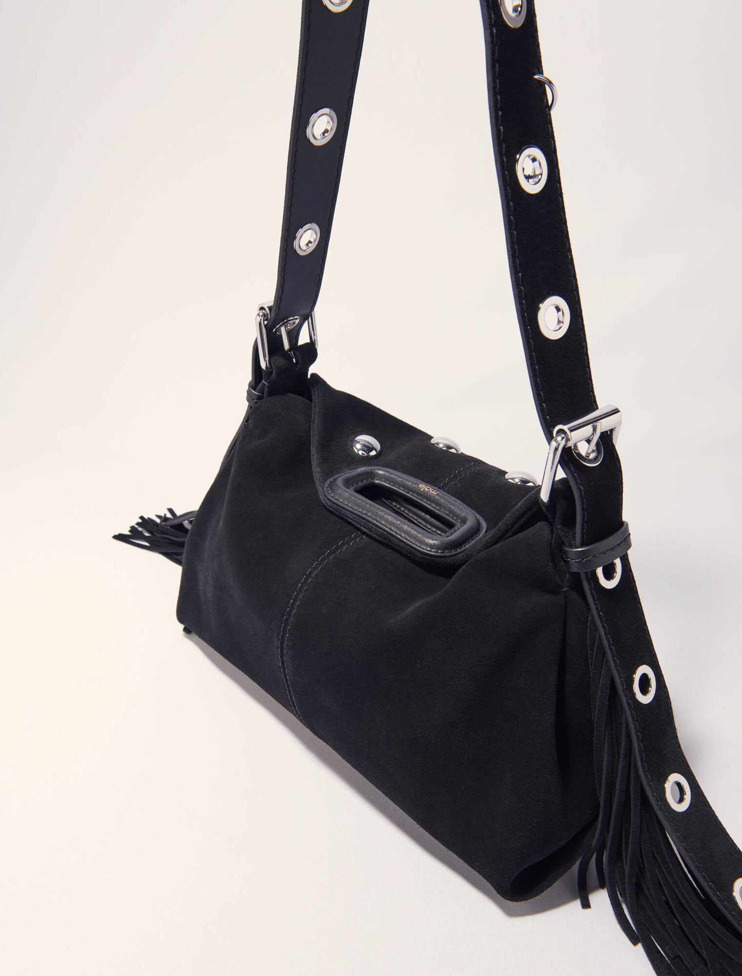 Miss M suede studded bag