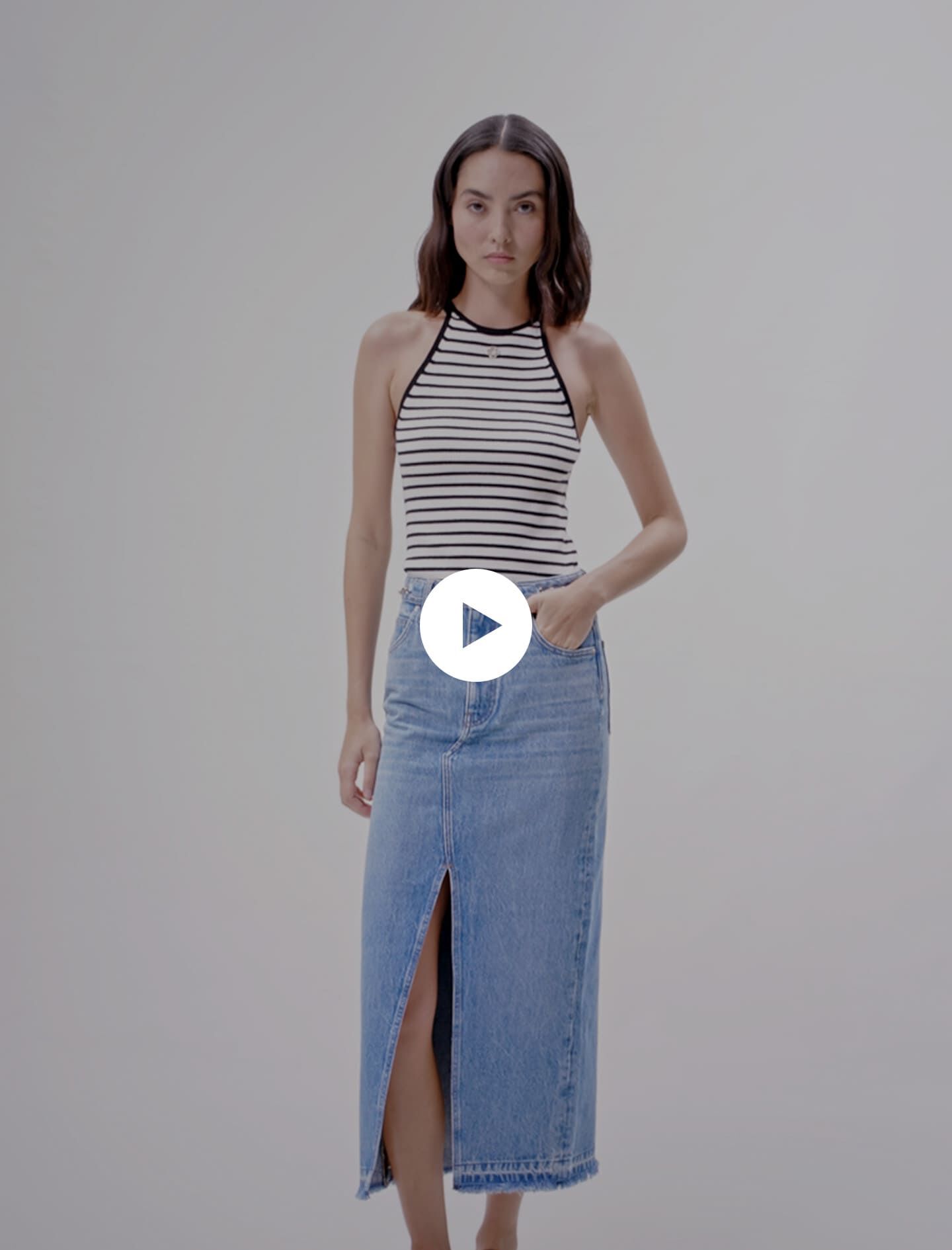 Long denim skirt uk new arrivals