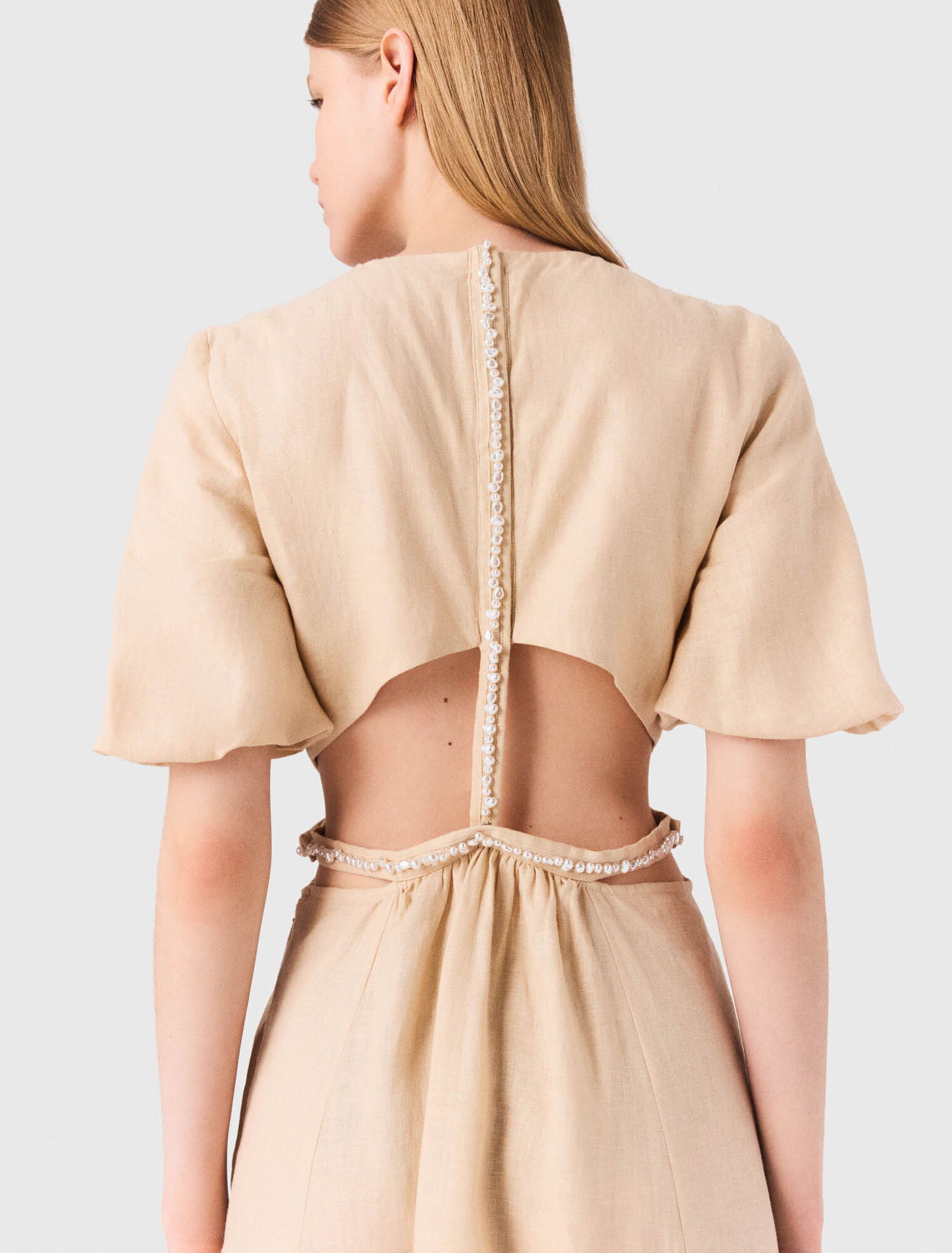 Linen maxi dress